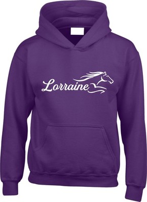 PERSONALISIERTER HOODIE PFERDEGESICHT COB REITEN REITSPORT DRESSUR REITER HOODY