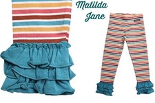 NWT MAILDA JANE size 10, 12 JUST IMAGINE CASSIE STRIPED LEGGINGS