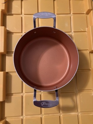 Gotham Steel Copper 10  Cast Aluminum Pot. Used Good Condition.