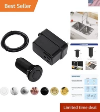 Long 3.5" Push Button Air Switch -  Certified for Garbage Disposals