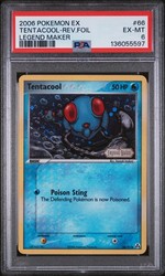 Tentacool 66/92 EX Legend Maker Reverse Holo