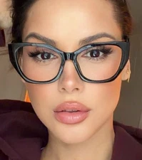 SQUARE Women Eyeglasses NERD Clear Lens Shadz GAFAS Oversized MONICA