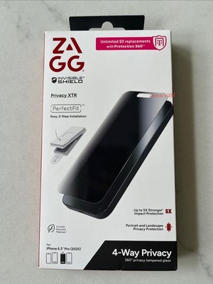 ZAGG Invisible Shield Privacy XTR Screen Protector iPhone 17 Pro (6.3'')