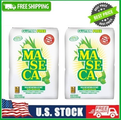 2 Bag Maseca Gluten Free Instant Corn Masa Flour 22 lb Bag