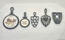 Mixed Lot Vintage Cast Iron Trivets Kitchen Decor