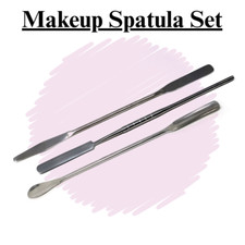 3 Pcs Makeup Spatula Set for Mixing Blending Cosmetic Products on Palette