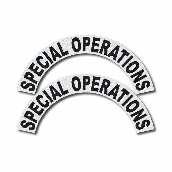 3M Reflective Fire/Rescue/EMS Helmet Crescents Decal set Special