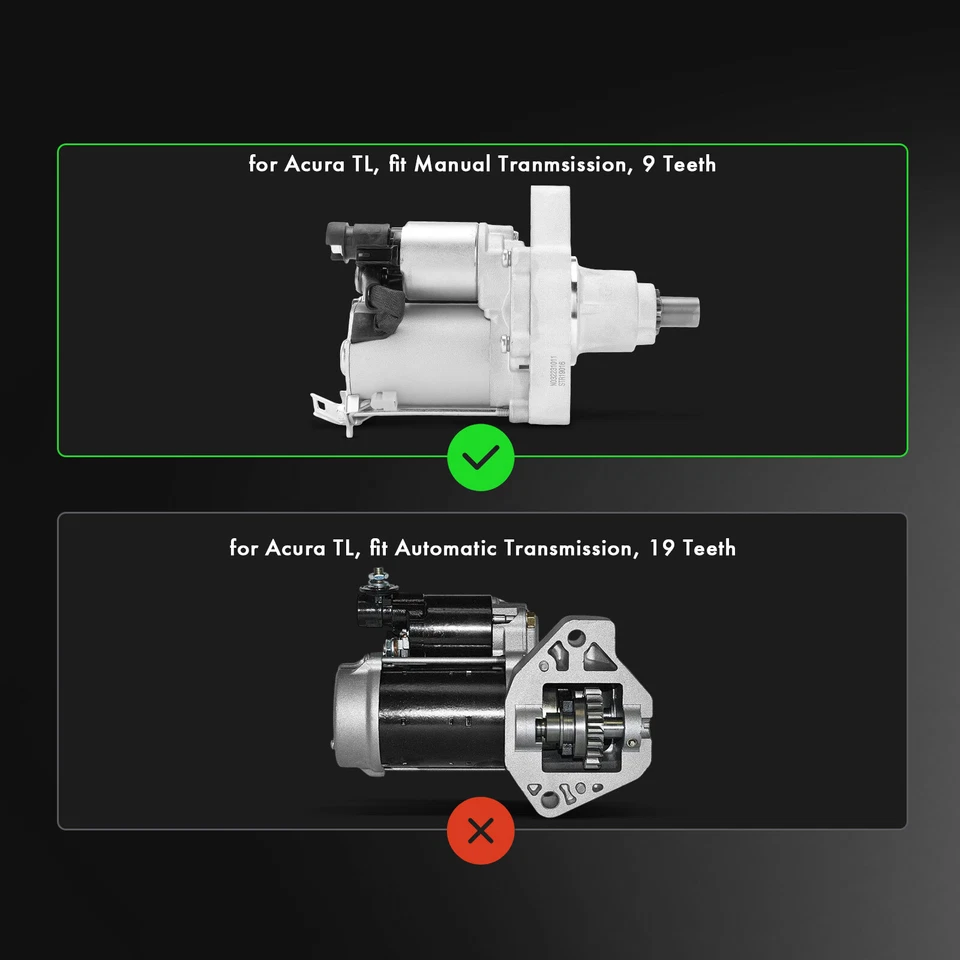 Motor de arranque para Honda Accord 2008-2017 Acura TL 2010-2014 1.6KW 12 V CCW 9T - Imagem 2 de 4