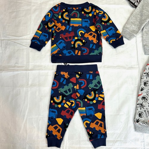 Lot of 2 Dunnes Jurassic World Little Boy Sweatshirt & Joggers Set Size 6-9M NWT - Picture 5 of 6