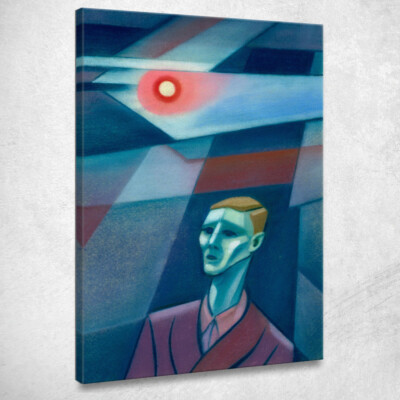 Karl Wiener Portrait ohne Titel, kwn577 Leinwandbild
