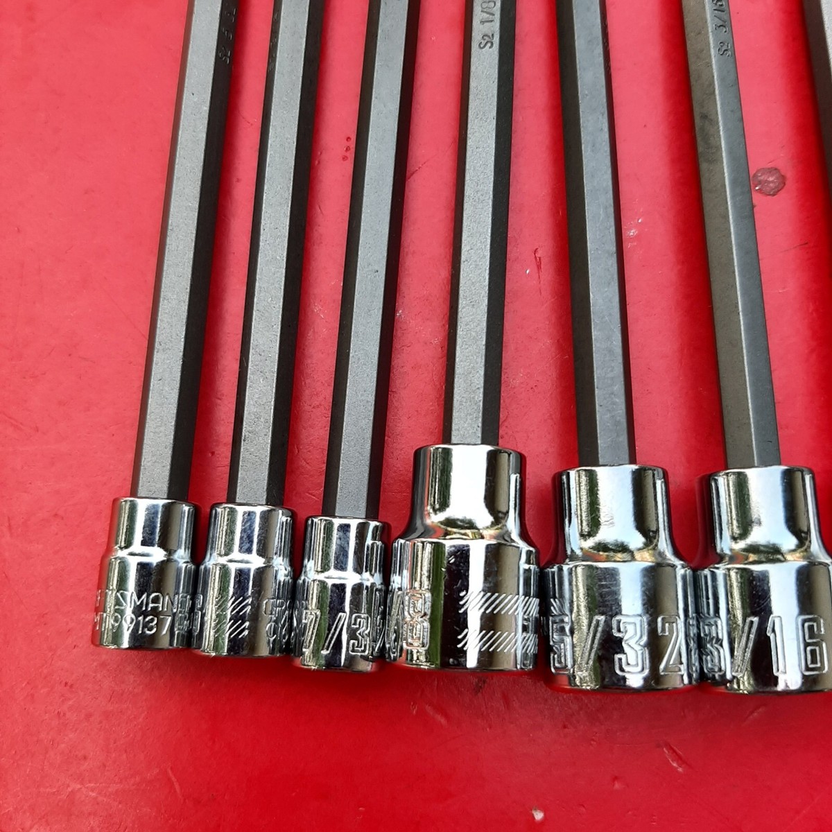 howaitomann  166mm NEW CRAFTSMAN TOOLS 10 Piece SAE Long Shank Ball End Hex Bit