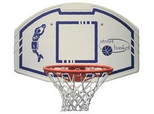 (03) MADE IN ITALY TABELLONE BASKET  MIS CM 110X73 + CANESTRO REGOL. + RETINA