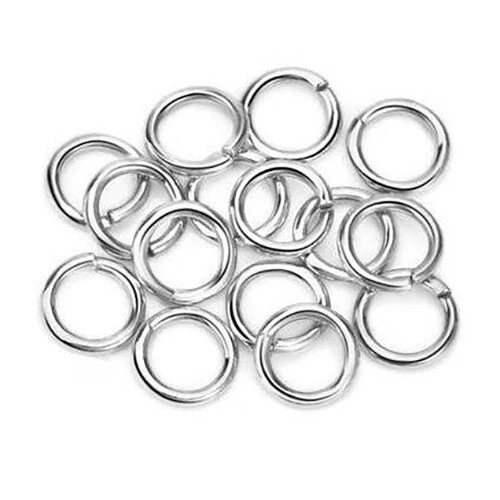 Silver Strong No Fade 304 Stainless Steel Open Split Jump Rings Connector Loop