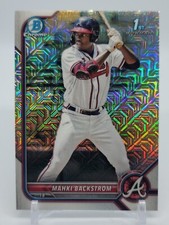 2022 Bowman Chrome Prospects Mojo Refractor #BCP-121 Mahki Backstrom 1st Braves