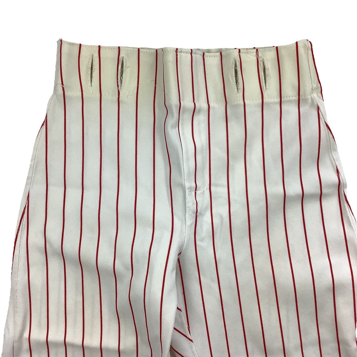 Vintage Baseball Pants White Red Stripes USA Men Boy S 27x20 Vintage Baseball Pants White Red Stripes USA Men Boy S 27x20