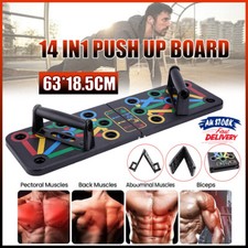 14 in1 Push Up Board Rack Bar Grip Handle Muscle Train Gym Workout Fitness Stand