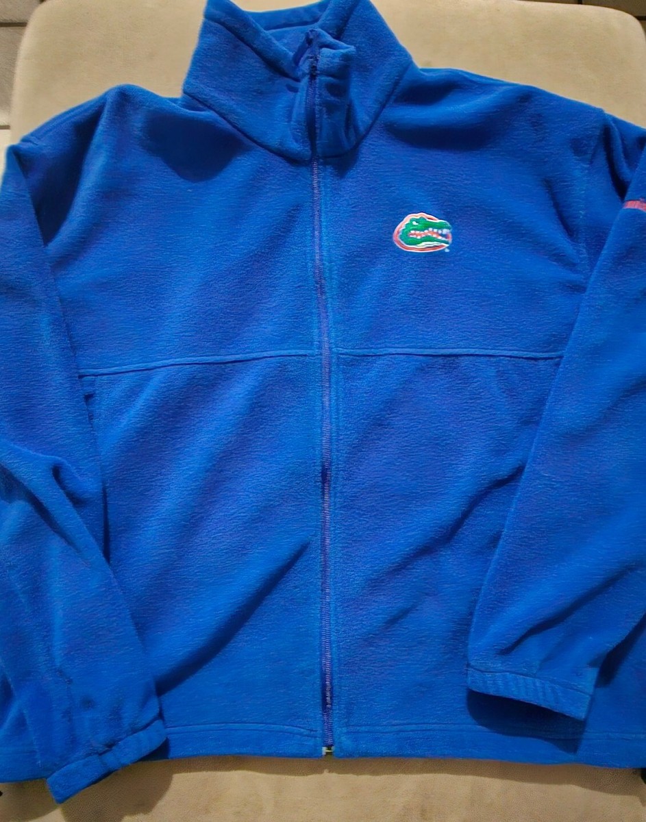 FLORIDA GATORS Jacket Extra Large SIZE XL Blue Fleece Columbia UF