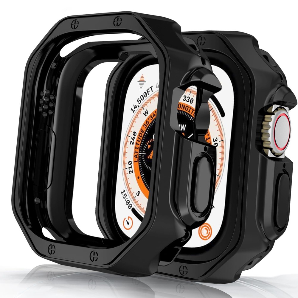 For Apple Watch Series Ultra 2 49mm iWatch Armor Bumper Case Cover 8/7/5 38/45mm