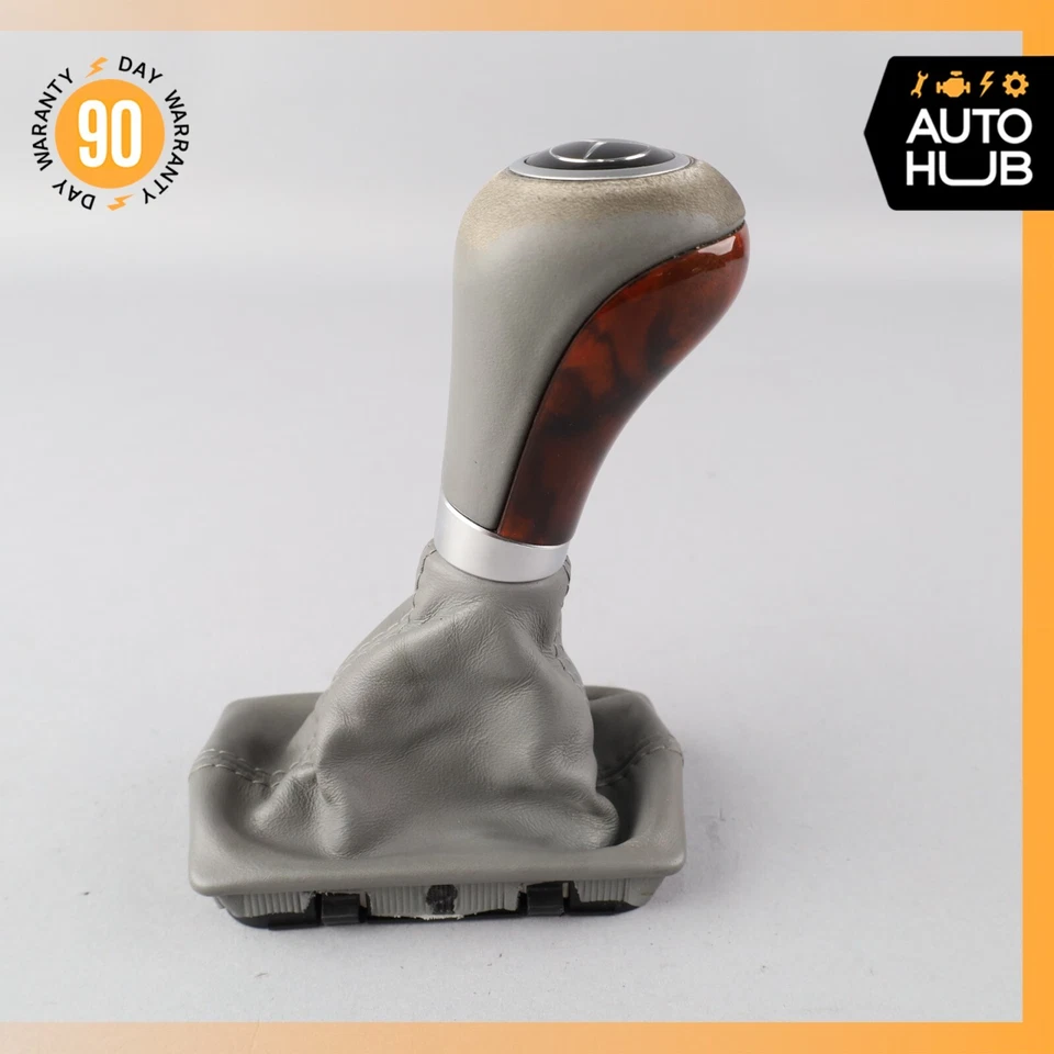 05-12 Mercedes R230 SL500 SL55 AMG Shifter Shift Knob Boot Cover Gray OEM - Image 4 of 4