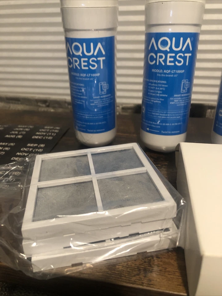Refrigerator Water Filter Aquacrest AQF-LT1000P 3 Pack/3 Filters Fits Lg - Image 3 of 4