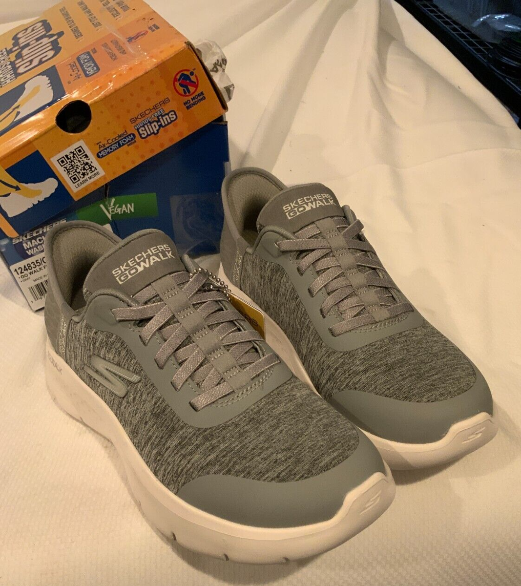 Women's Skechers Go Walk Flex-Dacey, Style# 124835/GRY, Size 6