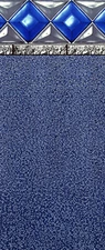 Blue Diamond Blue Speckle Unibead Liner - 52" H, 25 Gauge (Choose Size)