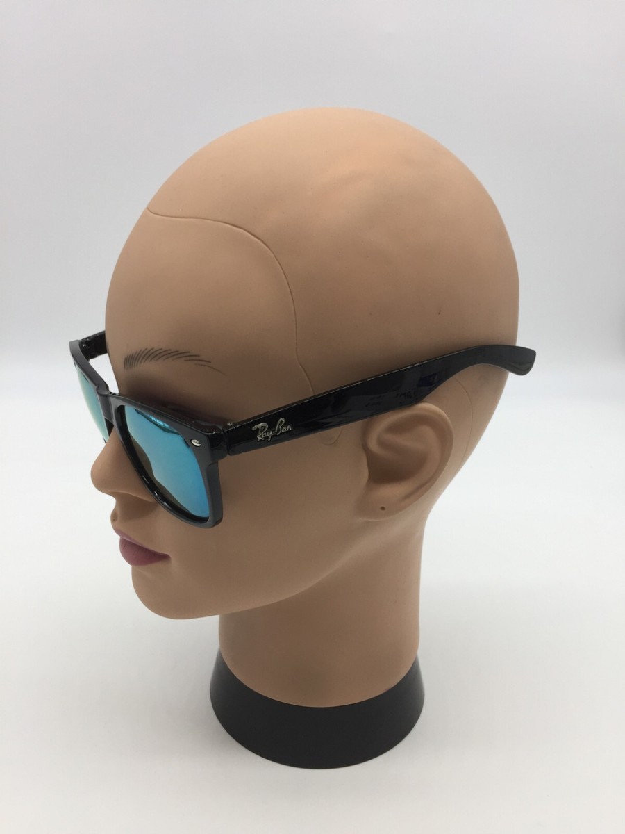 Ray-Ban RB2142 901A Black Full Rim Sunglasses 50-22 Mirrored Lens