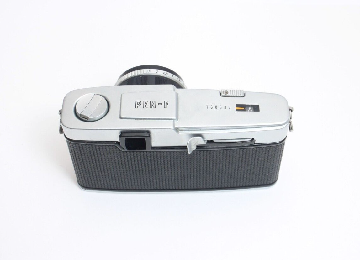 OLYMPUS PEN-F Half Frame Camera / F.Zuiko Auto-S 38mm F/1.8 Lens