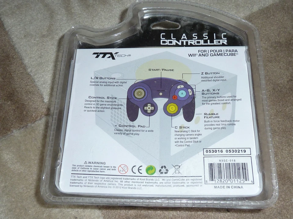 GAMECUBE CLASSIC CONTROLLER GAMEPAD GAME PAD BRAND NEW! White Nintendo Wii Retro - Image 2 of 3