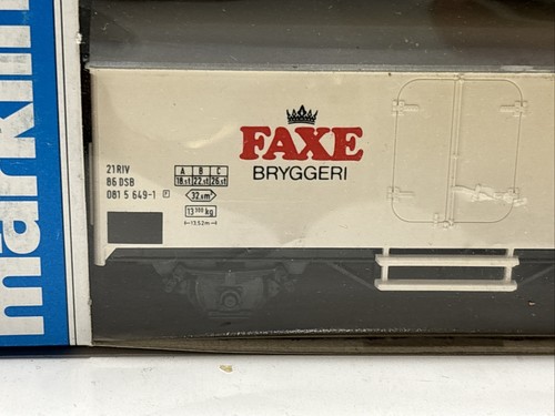 Märklin Marklin 4566 HO Scale Beer Car - Faxe Bryggeri New Other - Picture 10 of 11