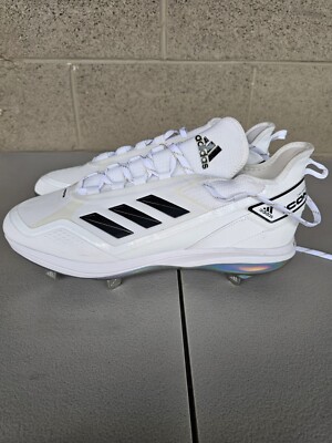 adidas Icon 7 Boost Cleats - Mens Baseball White - Core Black - Men's Size 13 