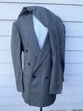 Evan Picone Men's Houndstooth Sport Coat Jacket Pants Wool Suit 2-Piece 40