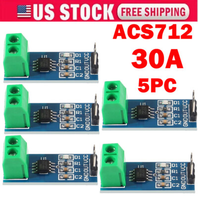 5x New-Design ACS712 30A Current Sensor Current Detect Range Module For