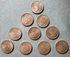 1923 Peace Silver Dollar AU Set of 10