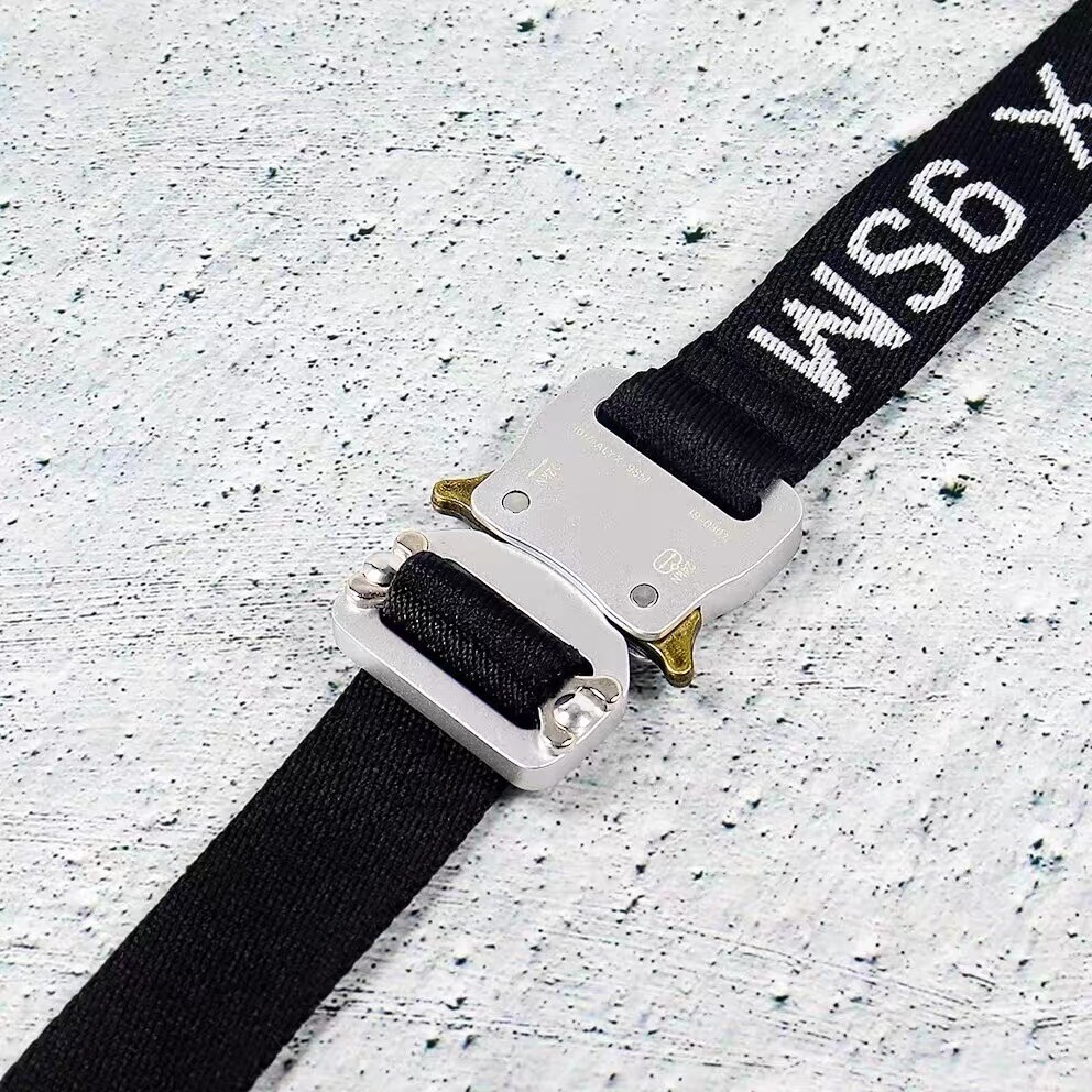 Logo Letters Techwear 1017 ALYX 9SM Canvas Safety Buckle Metal