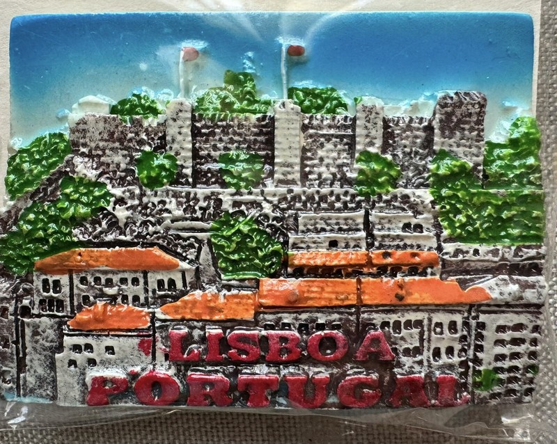 Lisboa Lisbon Portugal Travel Souvenir 3D Magnet Cityscape - New in Package