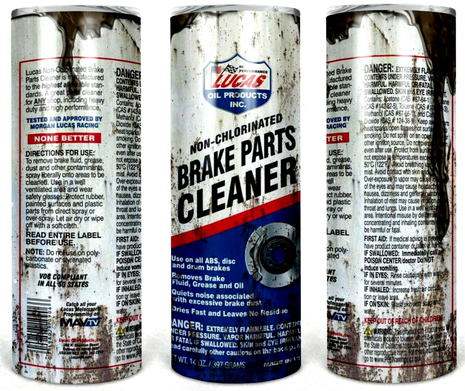 Brake Parts Cleaner 20 Oz Skinny Tumbler