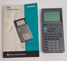 Texas Instruments TI-82 Graphing Calculator with Guidebook No Cover Tested Works