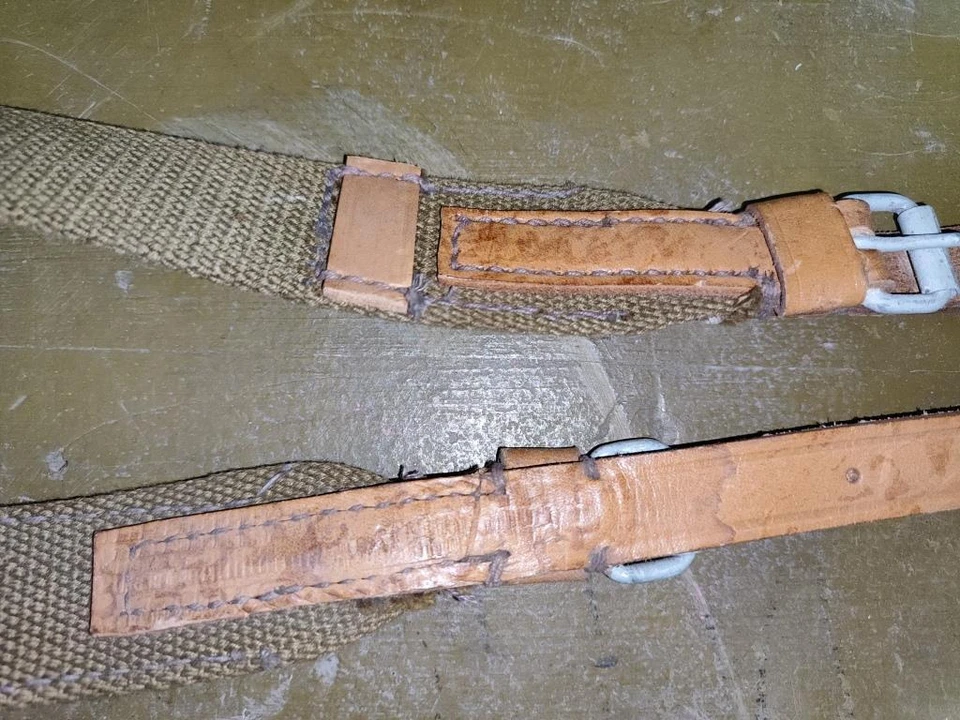 Vintage Sling Carrying Belt , Canvas Strap Russian Soviet Army USSR 1940-60s NOS - Image 4 of 4