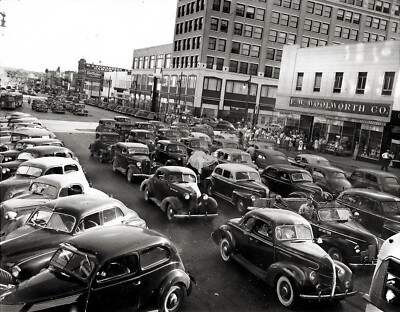 Congress Avenue & 6th Street Austin TX 1945 POSTER 24 X 18 Inches NICE! Wall Art