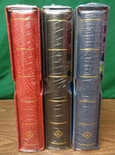 LIGHTHOUSE Excellent DE 13 ring binder case hingeless stamp collection pages NEW