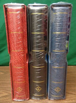 LIGHTHOUSE Excellent DE 13 ring binder case hingeless stamp collection pages NEW