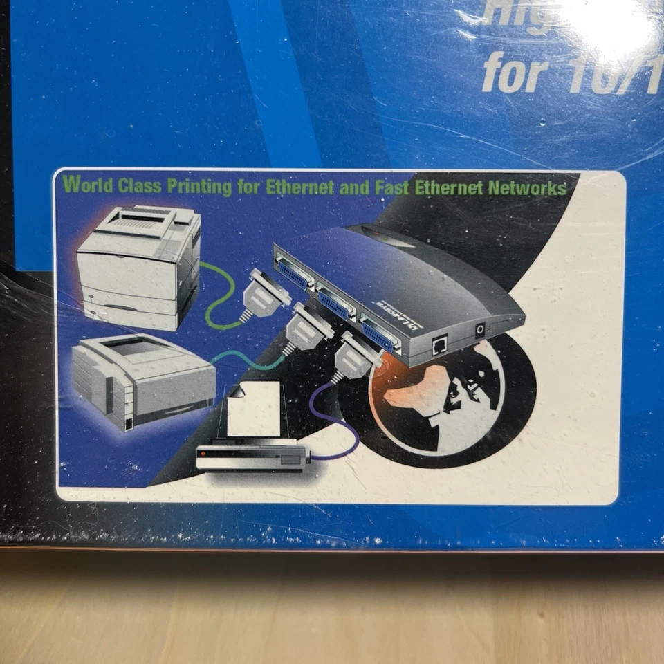 Linksys Etherfast 10/100 3-Port Print Server EPSX3 NEW SEALED - Image 4 of 4