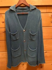 KAPITAL CONCHO INDIGO KNIT JACKET MEN MULTICOLOR MATERIAL COTTON SIZE L USED