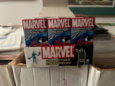 Marvel Collector's Chess Pieces, 12 box display, Never opened. New Old Stock