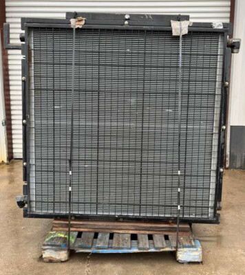 Radiator removed from a caterpillar C27 engine
