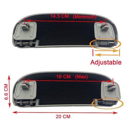 Auto Sonnenbrillenetui, Auto Front Sonnenbrillenhalter mit Schnallen DE - Bild 9 von 29
