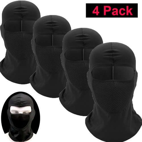 3 or 4 Motorcycle Cycling Balaclava Full Face Masks Scarf Thin Helmet Liner Caps - Imagen 15 de 25