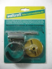 New in package, Wolfcraft 2168 Value Door Lock and Deadbolt Install Kit 
