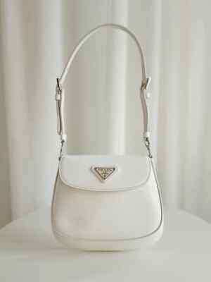 PRADA Cleo Brushed Leather Mini Bag